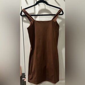 Girlfriend Collective Tommy Dress - Brown - Medium
